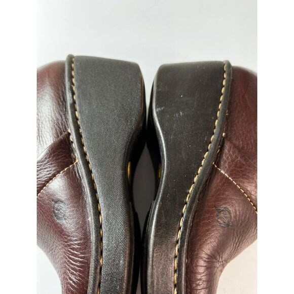 Born Leather Slip On Mules Clogs. Brown. Size 7/ Eur 38 - Picture 7 of 14